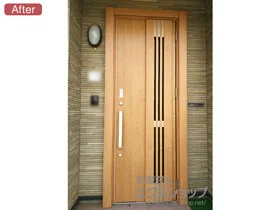 LIXIL リクシル(トステム)の玄関ドア リシェント玄関ドア3 断熱K4仕様 片開き仕様(ランマ無し)R M83型 施工例