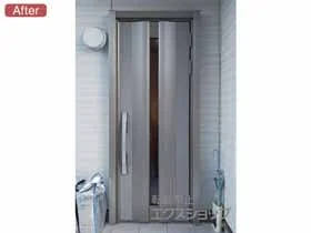LIXIL リクシル(トステム)の玄関ドア リシェント玄関ドア3 高断熱仕様 タッチキーリモコンタイプ 片開き仕様(ランマ無)R 12N型 施工例