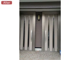 LIXIL リクシル(トステム)の玄関ドア リシェント玄関ドア3 断熱K4仕様 手動 片開き仕様(ランマ無)L M24型 施工例