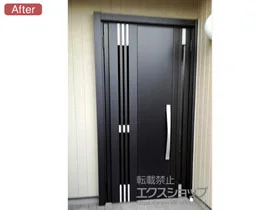 LIXIL リクシル(トステム)の玄関ドア リシェント玄関ドア3 断熱K4仕様 親子仕様(ランマ無)L M83型 ※カザスプラス仕様 施工例