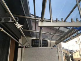 YKKAPのバルコニー屋根 2階/ソラリア F型 屋根タイプ 単体 積雪〜20cm対応 施工例