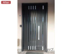 LIXIL リクシル(トステム)の玄関ドア リシェント玄関ドア3 断熱ｋ4仕様 親子仕様(ランマ無)L M27型 ※タッチキー仕様(キー付リモコンタイプ) 施工例