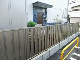 三協アルミのフェンス・柵 ニューアイシャノン 1型 フリー支柱タイプ 施工例