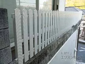 YKKAPのフェンス・柵 レスティンフェンス7型 自由柱施工 施工例