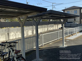 のサイクルポート・駐輪場 イナバ自転車置場 BYNタイプ 独立タイプ 施工例