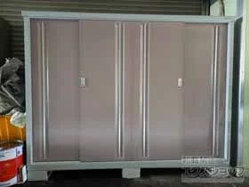 イナバの物置・収納・屋外倉庫 シンプリー 一般型 2160×615×1603 MJX-216D-AR 施工例
