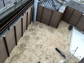 グローベンのフェンス・柵 プラドone/フェンス ジョイントあり仕様 隙間10mm 施工例