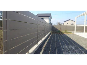 グローベンのフェンス・柵 プラドone ジョイントあり仕様 板7段 施工例