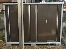 イナバの物置・収納・屋外倉庫 シンプリー 一般型 2160×905×1603（MJX-219D-P） MJX-219D-P-TB 施工例