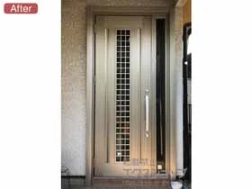 LIXIL リクシル(トステム)の玄関ドア リシェント玄関ドア3 アルミ仕様 手動 片袖仕様(ランマ無)L C20N型 施工例