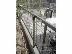 LIXIL(リクシル)のフェンス・柵 アルメッシュフェンス2型 フリーポールタイプ 施工例