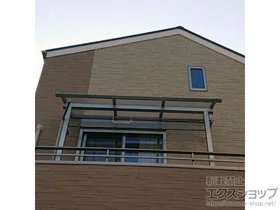 YKKAPのバルコニー屋根 ソラリア R型 屋根タイプ 単体 積雪〜20cm対応 施工例