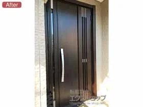 LIXIL リクシル(トステム)の玄関ドア リシェント玄関ドア3 断熱K4仕様 親子仕様(ランマ無)R M83型 ※タッチキー仕様(リモコン仕様) 施工例