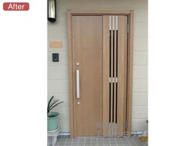 LIXIL リクシル(トステム)の玄関ドア リシェント玄関ドア3 断熱K2仕様 手動 片開き仕様(ランマ無)R M83型 施工例