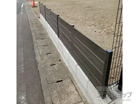 グローベンのフェンス・柵 プラドフェンス ジョイントあり仕様 隙間10mm H650 施工例