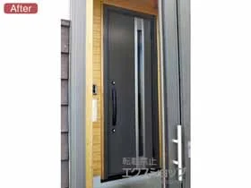 LIXIL(リクシル)の玄関ドア リシェント玄関ドア3 断熱K2仕様 手動 片開き仕様(ランマ無)R M78型 施工例