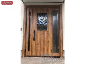 YKKAPの玄関ドア ドアリモ玄関ドア E10N型 断熱D4仕様 ランマ無 施工例
