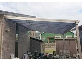 YKKAPのテラス屋根 ソラリア F型 ビッグサイズ 単体 積雪〜20cm対応 施工例