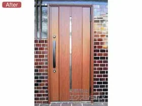 LIXIL リクシル(トステム)の玄関ドア リシェント玄関ドア3 断熱K4仕様 手動 片開き仕様(ランマ無)R M12型 施工例