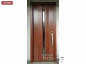 LIXIL(リクシル)の玄関ドア リシェント玄関ドア3 断熱K4仕様 手動 片開き仕様(ランマ無)L G12型 施工例