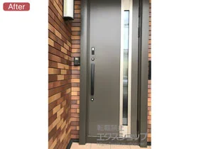 LIXIL リクシル(トステム)の玄関ドア リシェント玄関ドア3 高断熱仕様 片開き仕様(ランマ無)R 15N型 ※タッチキー仕様(リモコンタイプ) 施工例