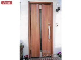 LIXIL リクシル(トステム)の玄関ドア リシェント玄関ドア3 アルミ仕様 手動 片開き仕様(ランマ無)L C11N型 施工例