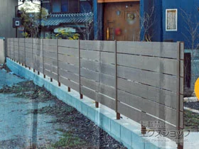 グローベンのフェンス・柵 プラドフェンス ジョイントあり仕様 隙間10mm 施工例