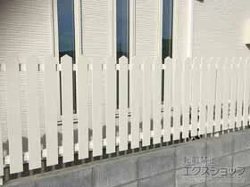 YKKAPのフェンス・柵 レスティンフェンス7型・自由柱施工 施工例
