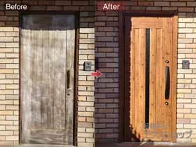 LIXIL リクシル(トステム)の玄関ドア リシェント玄関ドア3 アルミ仕様 片開き仕様(ランマ無)L C12N型 ※手動仕様 施工例