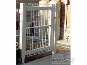 YKKAPの門扉 イーネット門扉A1型 片開き 標準タイプ 門柱使用 施工例