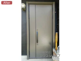 LIXIL リクシル(トステム)の玄関ドア リシェント玄関ドア3 高断熱仕様 親子仕様(ランマ無)R 17N型 ※手動仕様 施工例