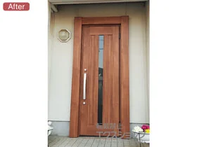 LIXIL リクシル(トステム)の玄関ドア リシェント玄関ドア3 アルミ仕様 片開き仕様(ランマ無)R C12N型 ※手動仕様 施工例