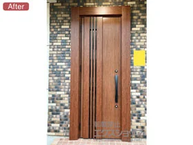 LIXIL リクシル(トステム)の玄関ドア リシェント玄関ドア3 断熱K4仕様 片開き仕様(ランマ無)L M83型 ※手動仕様 施工例