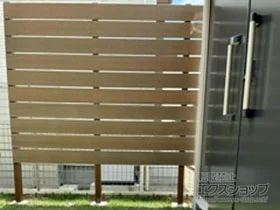 グローベンのフェンス・柵 プラド/one ジョイントなし仕様 高尺タイプ 10段 　すき間10mm 施工例