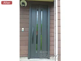 LIXIL リクシル(トステム)の玄関ドア リシェント玄関ドア3 断熱K4仕様 片開き仕様(ランマ無)R G15型 ※カザスプラス仕様 施工例