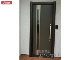 LIXIL リクシル(トステム)の玄関ドア リシェント玄関ドア3 断熱K4仕様 片開き仕様(ランマ無)L M78型 ※手動仕様 施工例