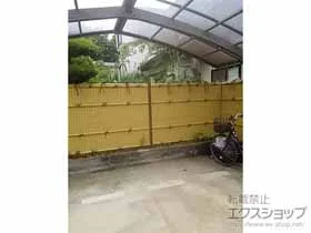 タカショーのフェンス e-バンブーユニット 建仁寺垣 片面仕様 施工例