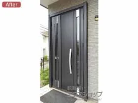 LIXIL リクシル(トステム)の玄関ドア リシェント玄関ドア3 断熱K4仕様 親子仕様(ランマ無)L M83型 ※カザスプラス 施工例