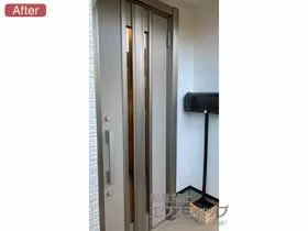 LIXIL リクシル(トステム)の玄関ドア リシェント玄関ドア3 断熱K4仕様 片開き仕様(ランマ無)R G77型 ※手動仕様 施工例
