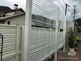 LIXIL(リクシル)のフェンス・柵 エコリス メッシュパネル　間仕切りタイプ　パネル2段*H2,450 施工例