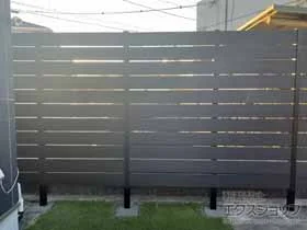 グローベンのフェンス・柵 プラド/one ジョイントあり仕様 高尺タイプ 　すき間10mm 施工例