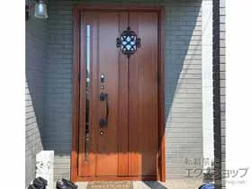 LIXIL リクシル(トステム)の玄関ドア リシェント玄関ドア3 断熱K4仕様 親子仕様(ランマ無)R D77型 ※カザスプラス仕様 施工例