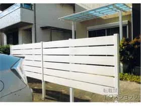 グローベンのフェンス・柵 プラドフェンス ジョイント有り仕様 板6段 H1500 隙間20mm 施工例