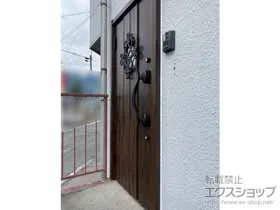 LIXIL リクシル(トステム)の玄関ドア リシェント玄関ドア3 断熱K4仕様 片開き仕様(ランマ無)L D77型 ※手動仕様 施工例