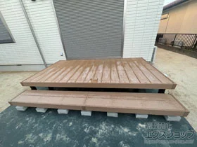 YKKAPのウッドデッキ リウッドデッキ 200+段床セット 正面タイプ 1段 施工例