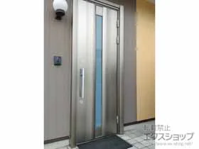 三協アルミの玄関ドア ノバリス R02型 アルミ仕様ランマ無 片開きドア *手動錠 施工例
