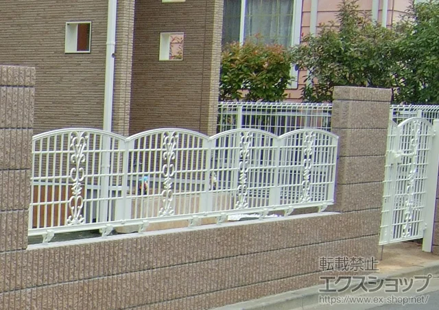 神奈川県加古川市のLIXIL リクシル(新日軽)のフェンス・柵 フェスタF型フェンス 施工例