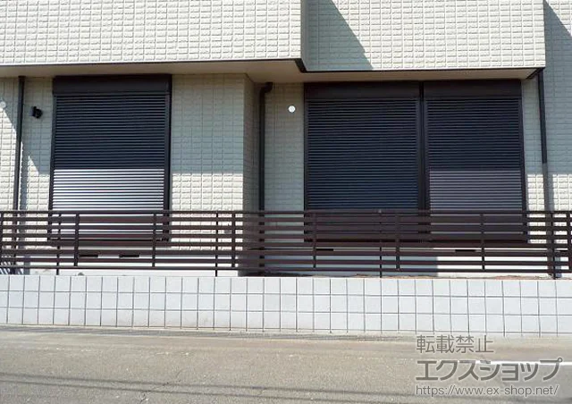 東京都下関市のの門扉、フェンス・柵 カムフィX5型フェンス 施工例