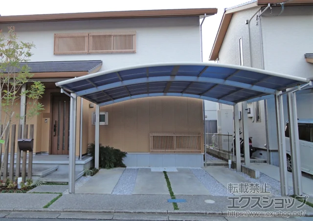 高知県横浜市のLIXIL リクシル（トステム）のカーポート レイナツインポート 積雪〜20cm対応 施工例