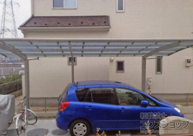 千葉県川崎市中原区のLIXIL リクシル（トステム）のカーポート レイナポート 延長 積雪〜20cm対応 施工例